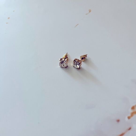 Rhinestone Stud Earrings  - Picture 2 of 2